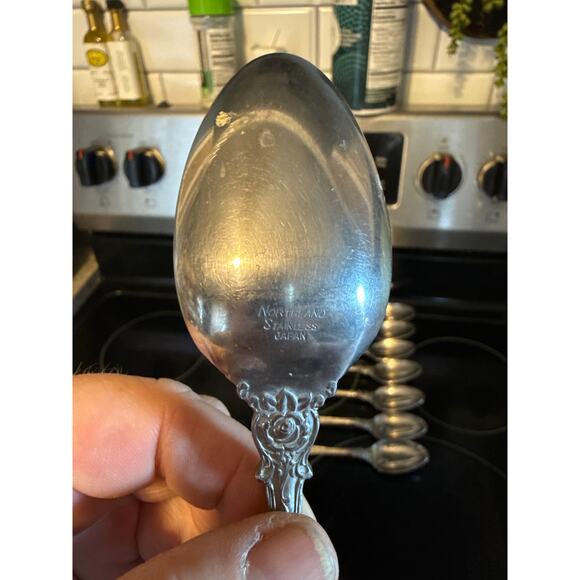 Northland stainless Japan Spoons flatware set of 8 - Picture 3 of 3